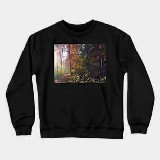 Sunset in the forest Crewneck Sweatshirt